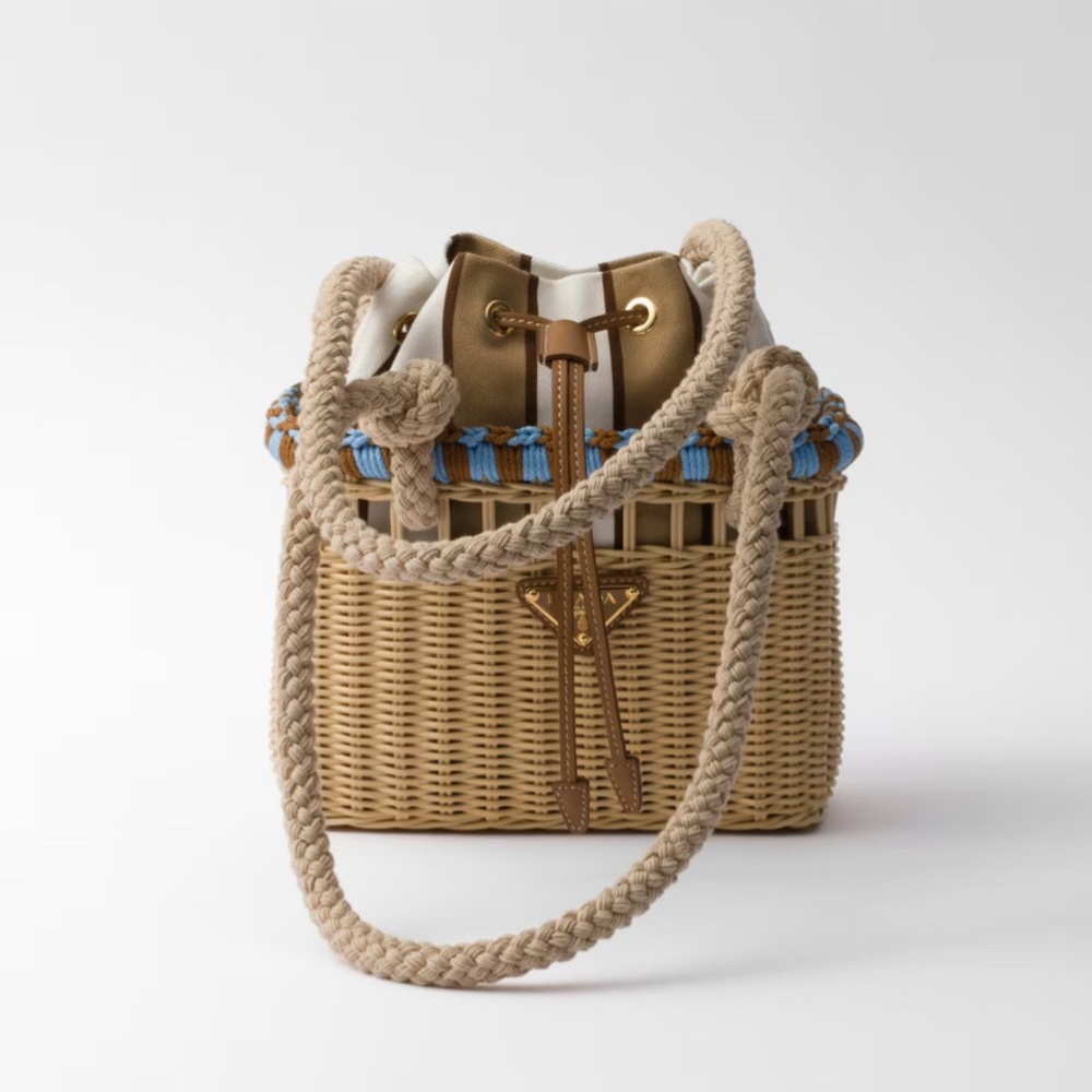 Prada Wicker mini bag 2025 collection